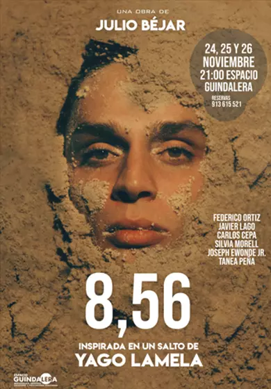 Cartel de 8,56 - Inspirada en un salto de Yago Lamela