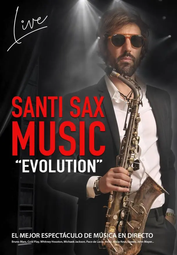Cartel de Santi Sax – Evolution