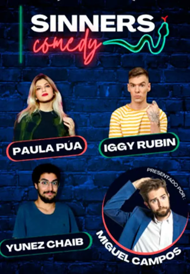Cartel de Sinners Comedy