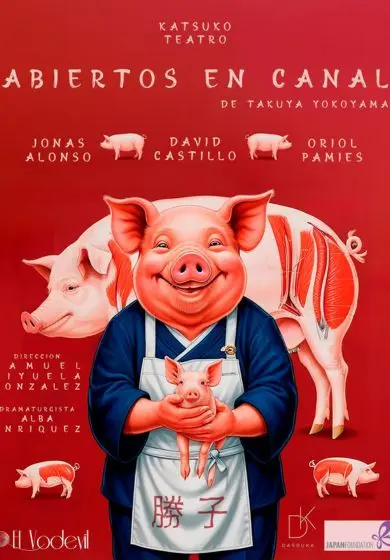 Cartel de Abiertos en canal