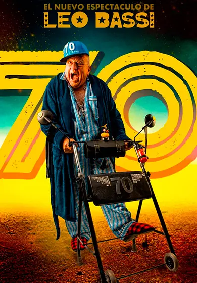 Cartel de 70 años: Leo Bassi