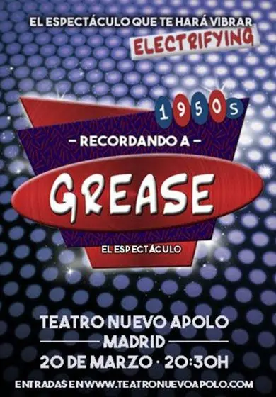 Cartel de Recordando a Grease