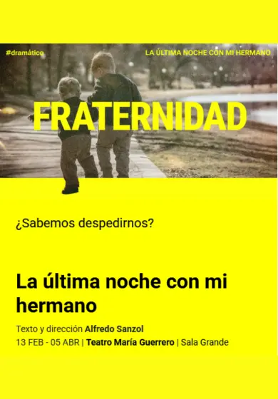 Cartel de La última noche con mi hermano