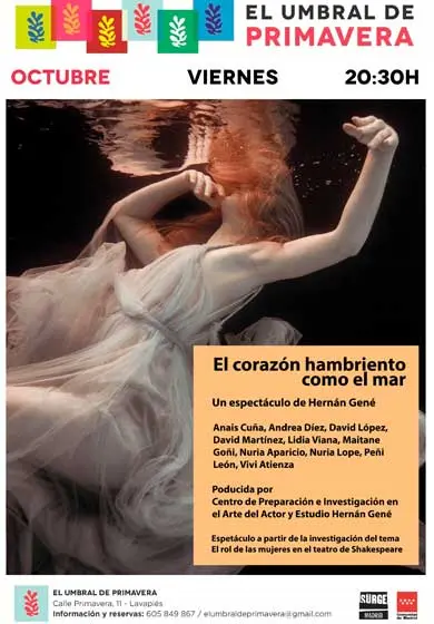 Cartel de El corazón hambriento como el mar