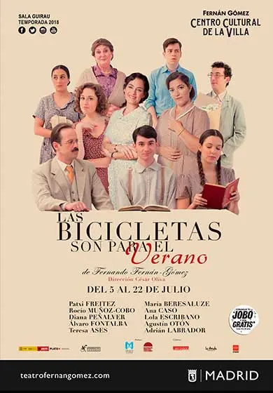 Cartel de Las bicicletas son para el verano