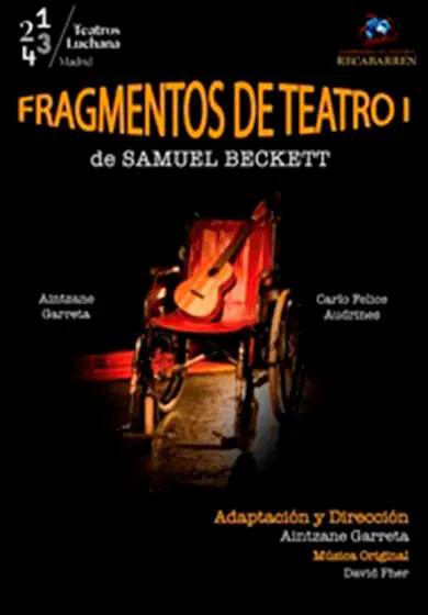 Cartel de Fragmentos de Teatro I de Samuel Beckett