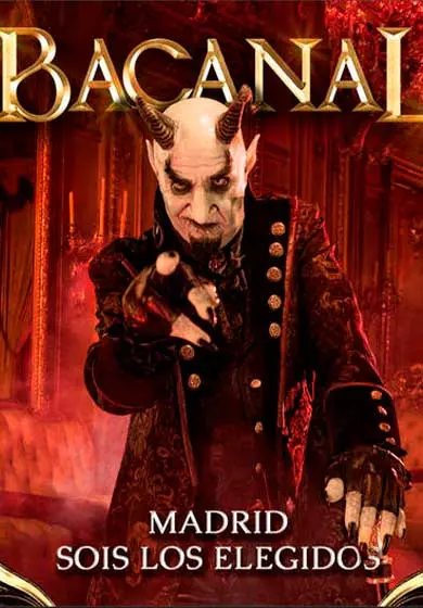 Cartel de Bacanal. El Circo de los Horrores
