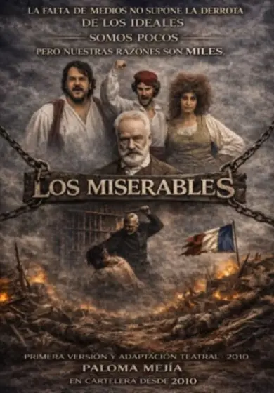 Cartel de Paloma Mejía: Los Miserables