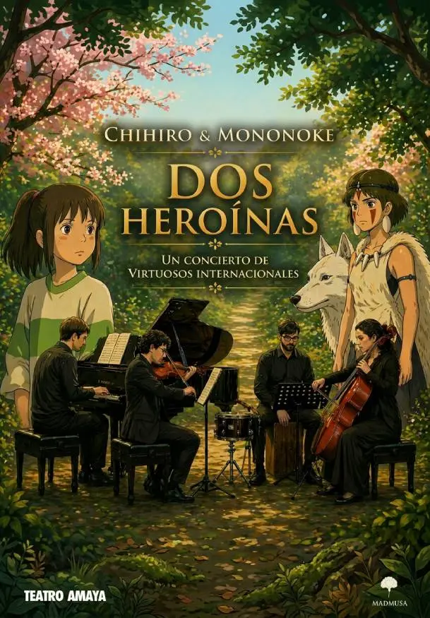 Cartel de Concierto Dos Heroínas-Chihiro & Mononoke
