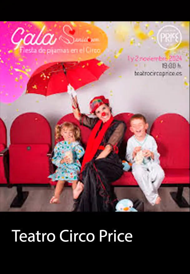 Cartel de GALA SANICLOWN XX ANIVERSARIO - Fiesta de pijamas en el circo