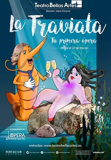 Cartel de La traviata, tu primera ópera