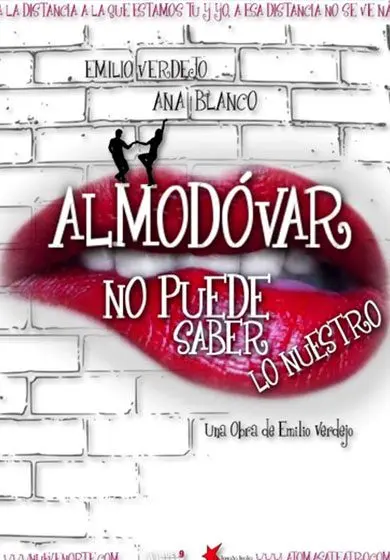 Cartel de Almodóvar no puede saber lo nuestro