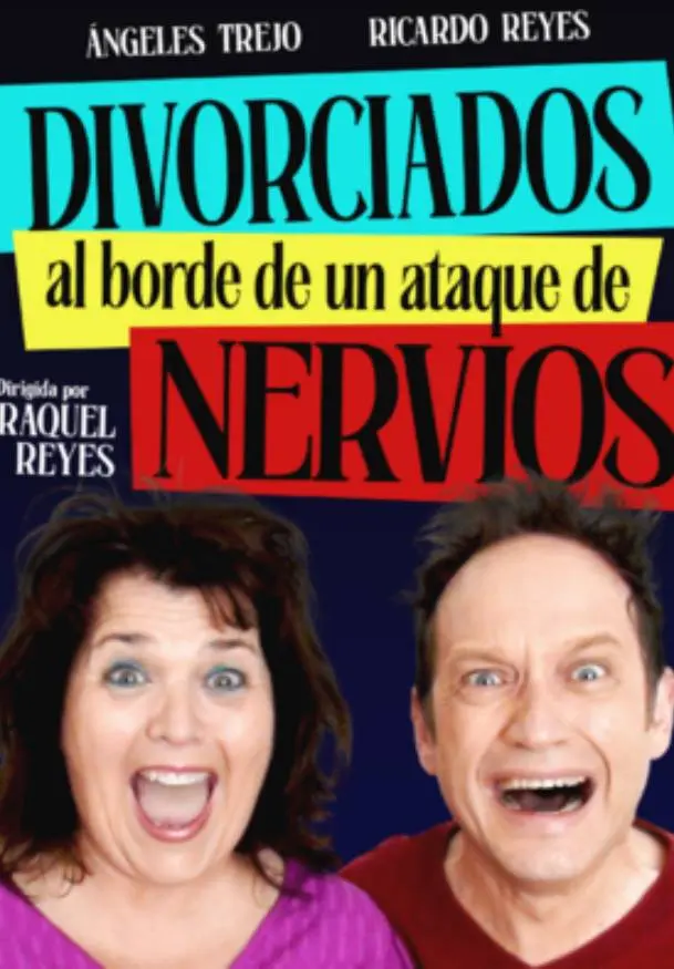 Cartel de Divorciados al borde de un ataque de nervios