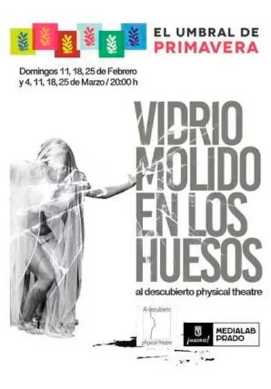 Cartel de Vidrio molido en los huesos