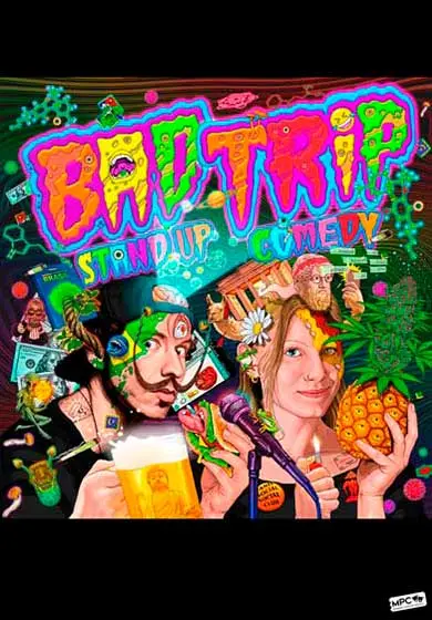 Cartel de Bad Trip, un monólogo en portugués