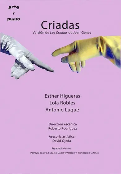 Cartel de Arte y punto Asociación cultural: Criadas
