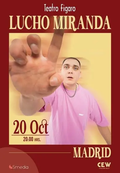 Cartel de Lucho Miranda: Abriendo las manos