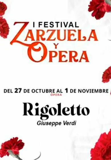 Cartel de I Festival de Zarzuela y Ópera: Rigoletto