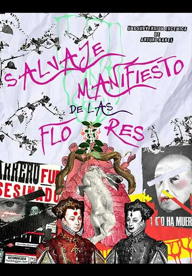 Cartel de Salvaje manifiesto de las flores