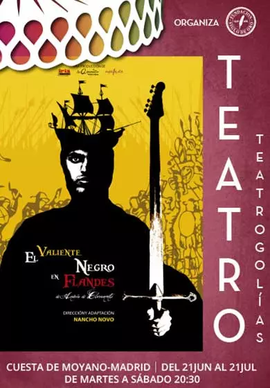 Cartel de El valiente negro en Flandes