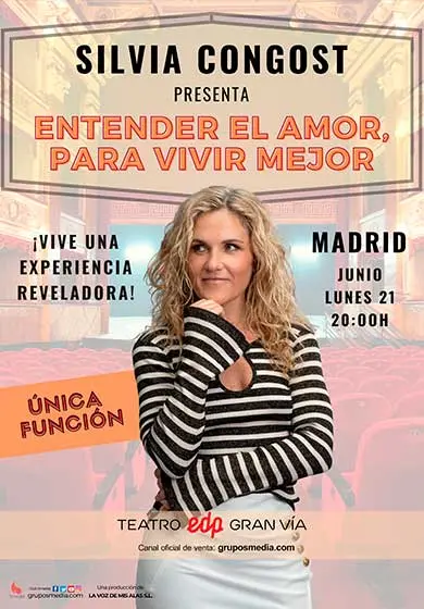 Cartel de Silvia Congost: Entender el amor para vivir mejor