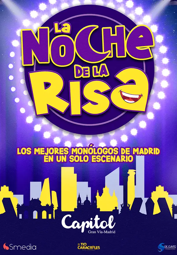 Cartel de La noche de la risa