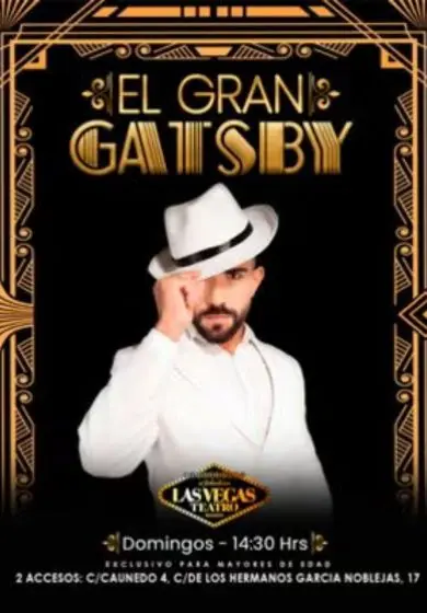 Cartel de El Gran Gatsby Show