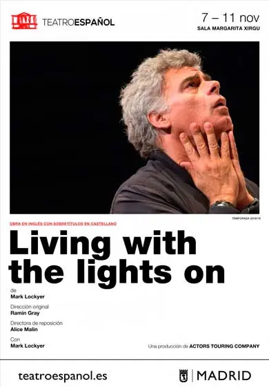 Cartel de Living with the lights on