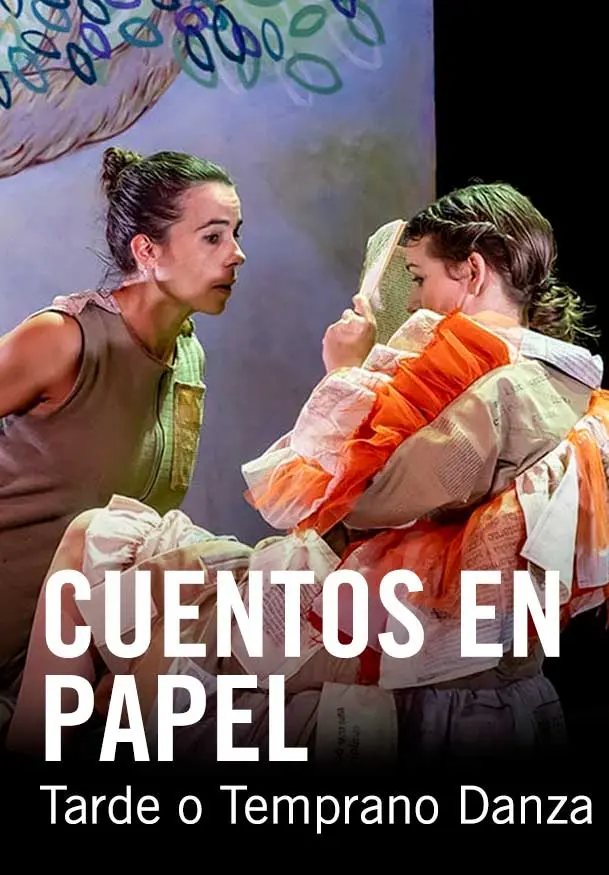 Cartel de Cuentos en papel