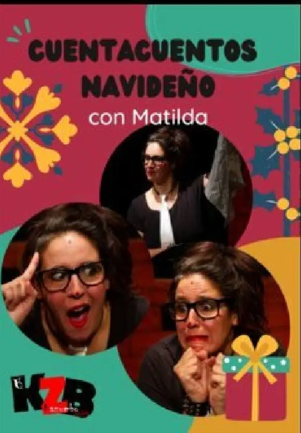 Cartel de Cuentacuentos Navideños con Matilda