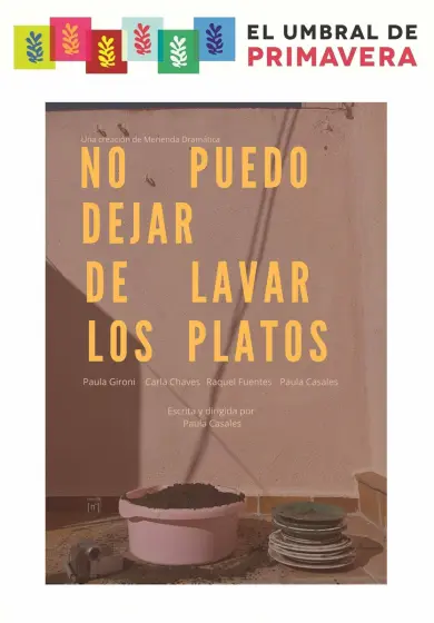 Cartel de No puedo dejar de lavar los platos