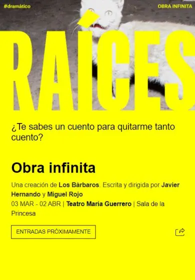 Cartel de Obra infinita