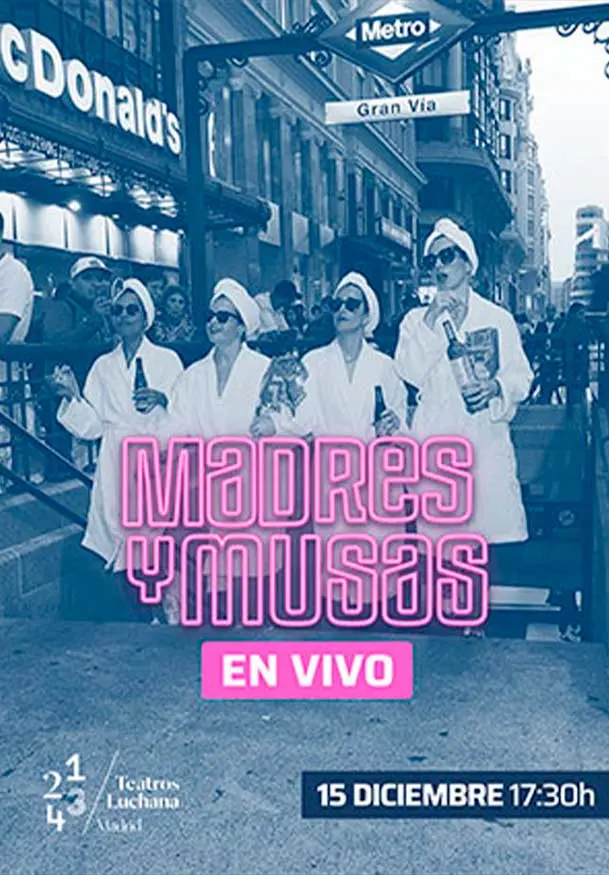 Cartel de Madres y Musas: podcast en vivo