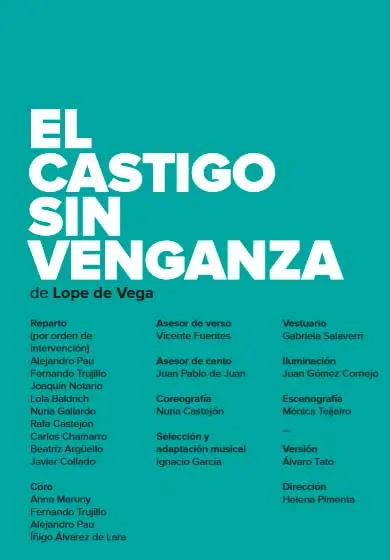Cartel de El castigo sin venganza