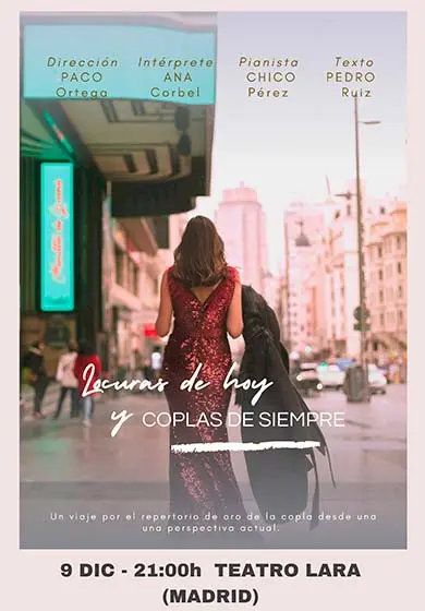 Cartel de Locuras de hoy y coplas de siempre