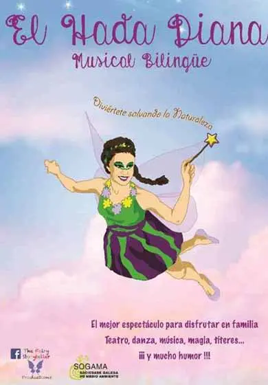 Cartel de El hada Diana en el bosque musical