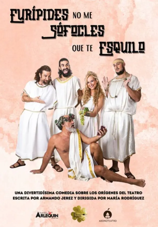 Cartel de Eurípides no me Sofocles que te Esquilo