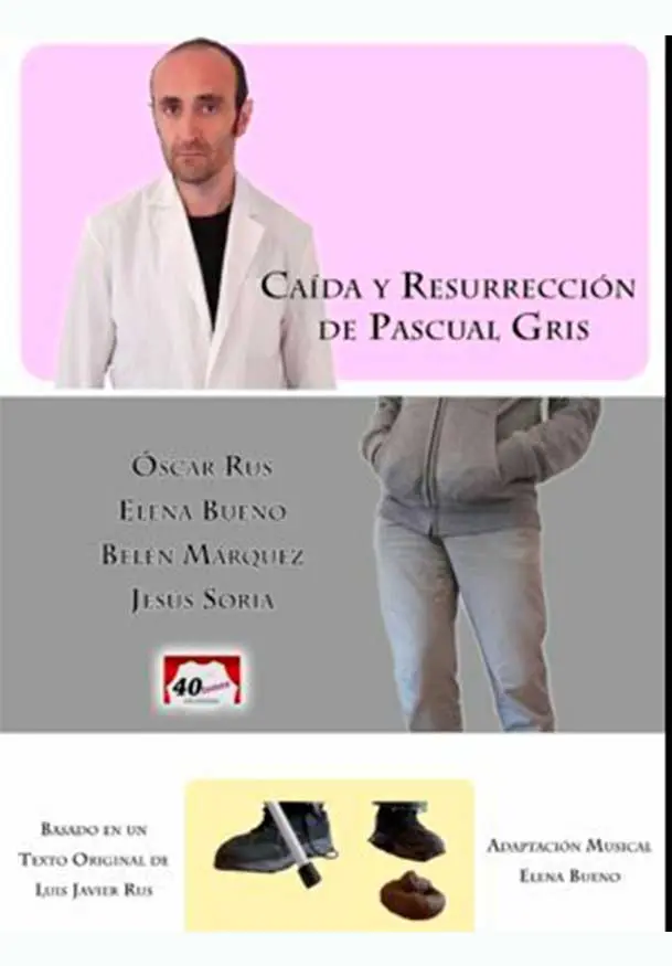 Cartel de Caída y resurrección de Pascual Gris
