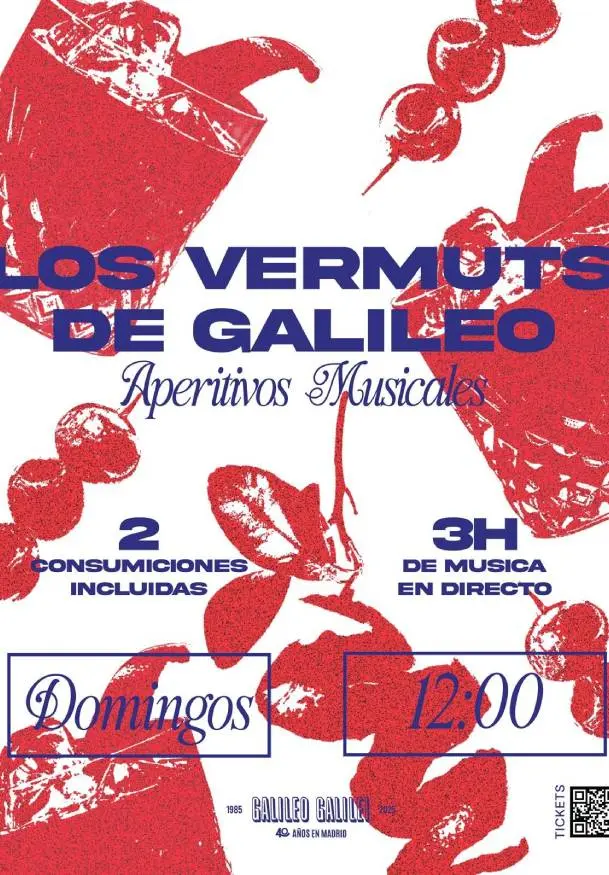 Cartel de Galileo pone música a tu vermut