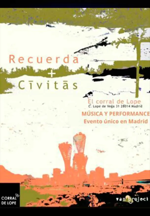 Cartel de Recuerda + cívitas: Doble set performance