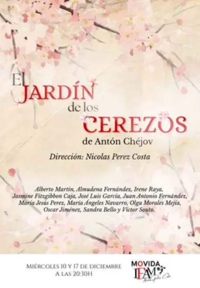 Cartel de El jardín de los cerezos - Nicolás Pérez Costa