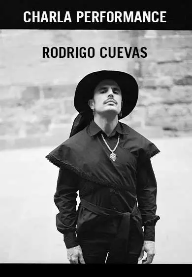 Cartel de Rodrigo Cuevas: Charla Performance