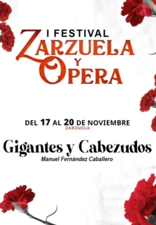 Cartel de I Festival de Zarzuela y Ópera: Gigantes y Cabezudos