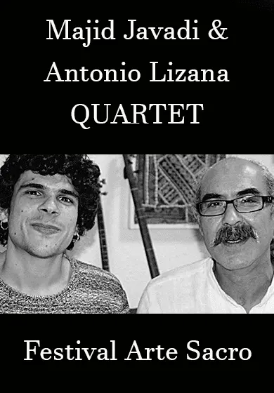 Cartel de Majid Javadi y Antonio Lizana quartet