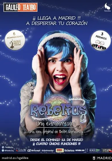 Cartel de Rebelius - Una extraterrestre!