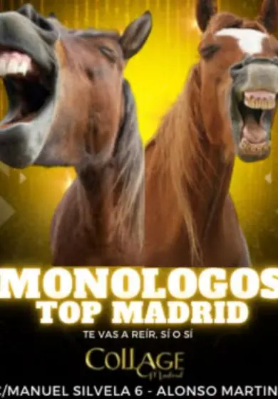 Cartel de Monólogos top Madrid
