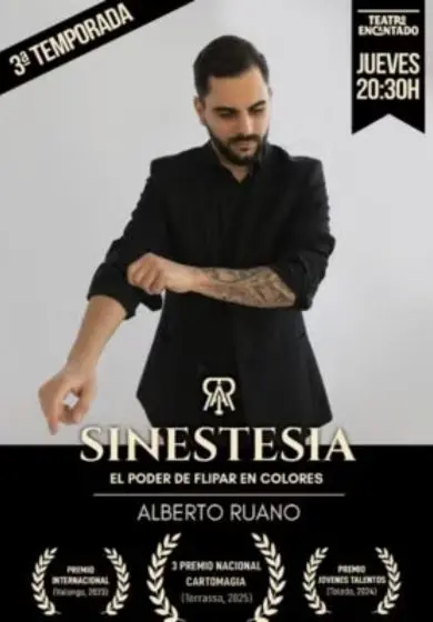 Cartel de Sinestesia. El poder de flipar en colores