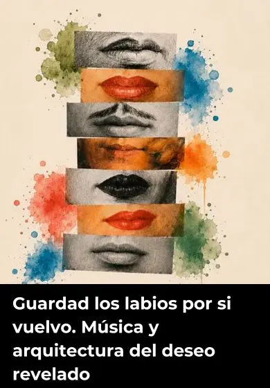 Cartel de Guardad los labios por si vuelvo. Música y arquitectura del deseo revelado