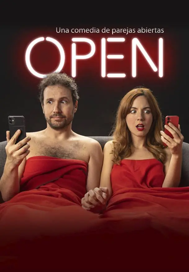 Cartel de OPEN, una comedia de parejas abiertas