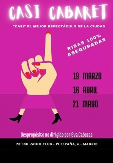 Cartel de Casi cabaret